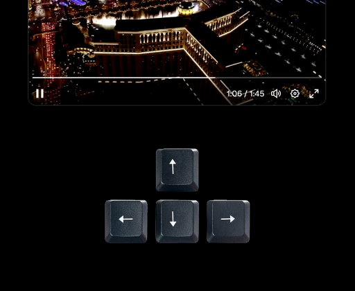 Arrow-key scrubbing